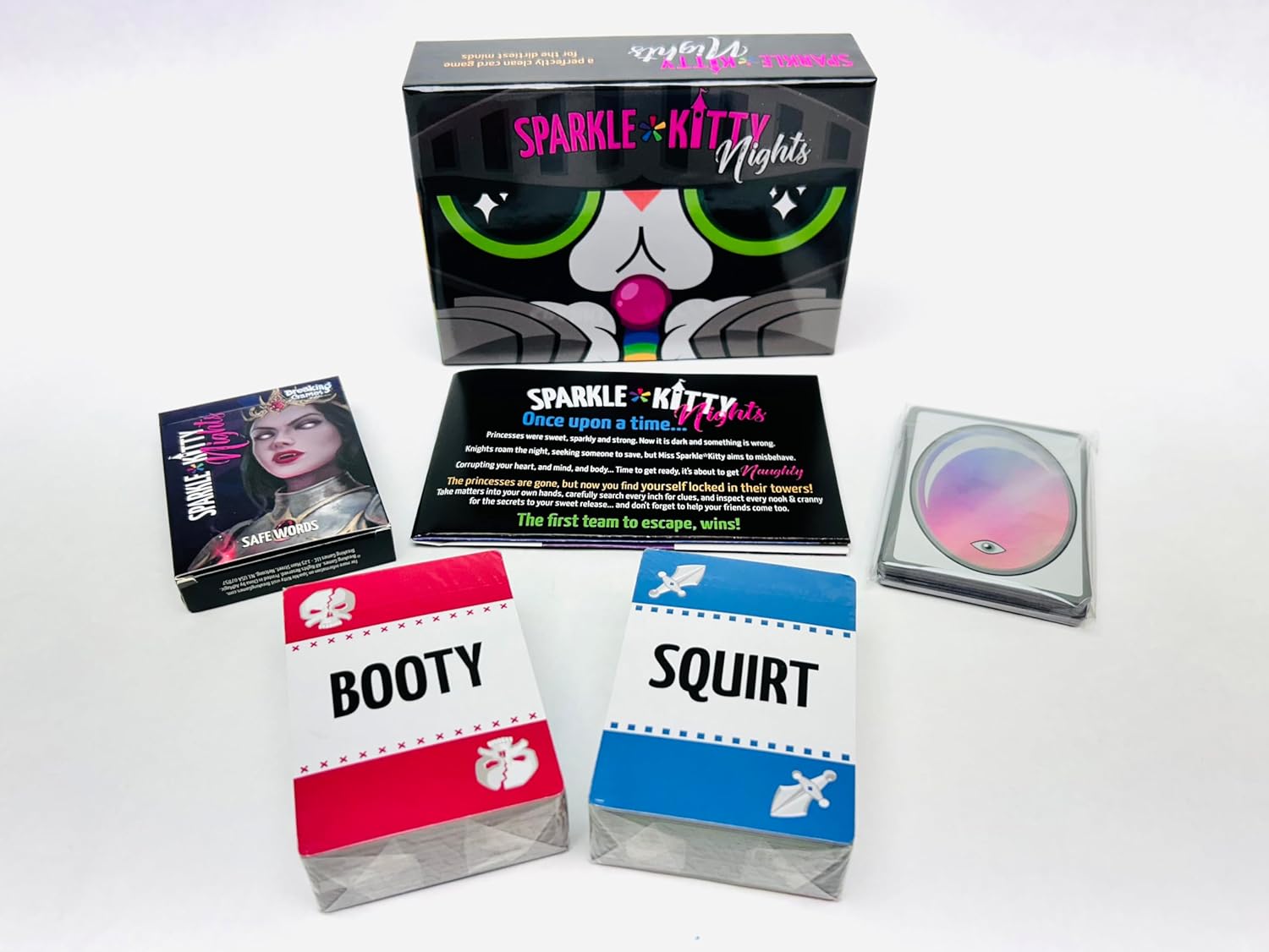 Breaking Games Sparkle Kitty Card Game - Entertaining Princess Card Game, Fast & Fun, 4-8 Players, 13+, Night Card Game