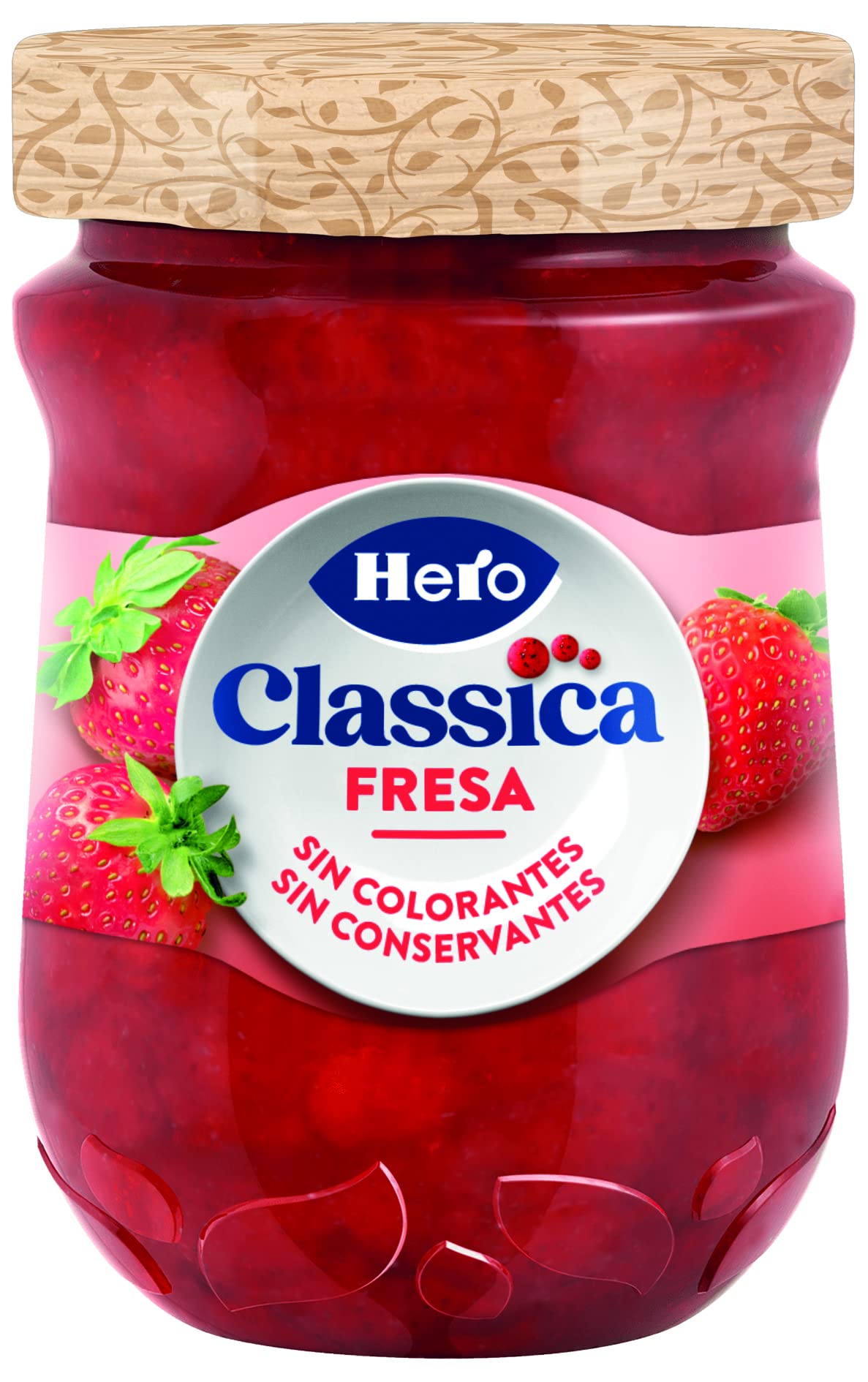 Hero Classica Mermelada de Fresas, Sin colorante ni conservantes - 330g