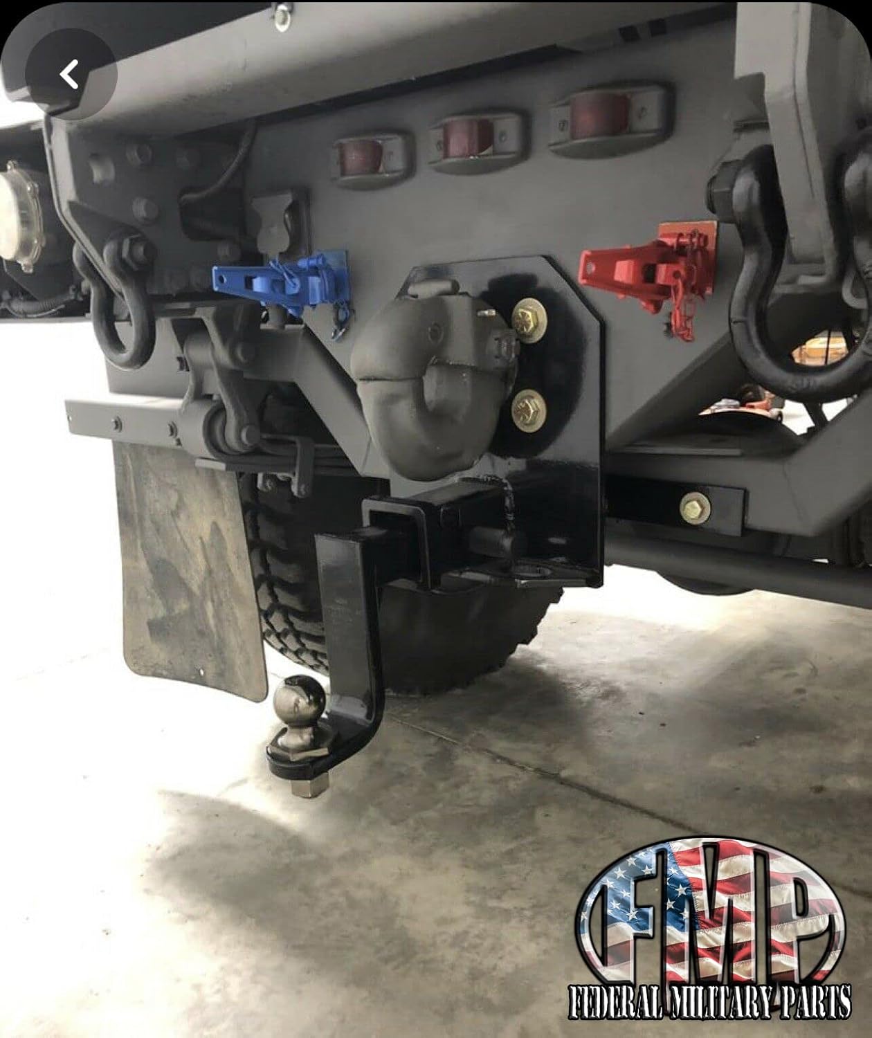 FMTV LMTV 5-Ton Receiver Hitch Either 2" or 2 1/2" Fully Assembled Ready to Mount