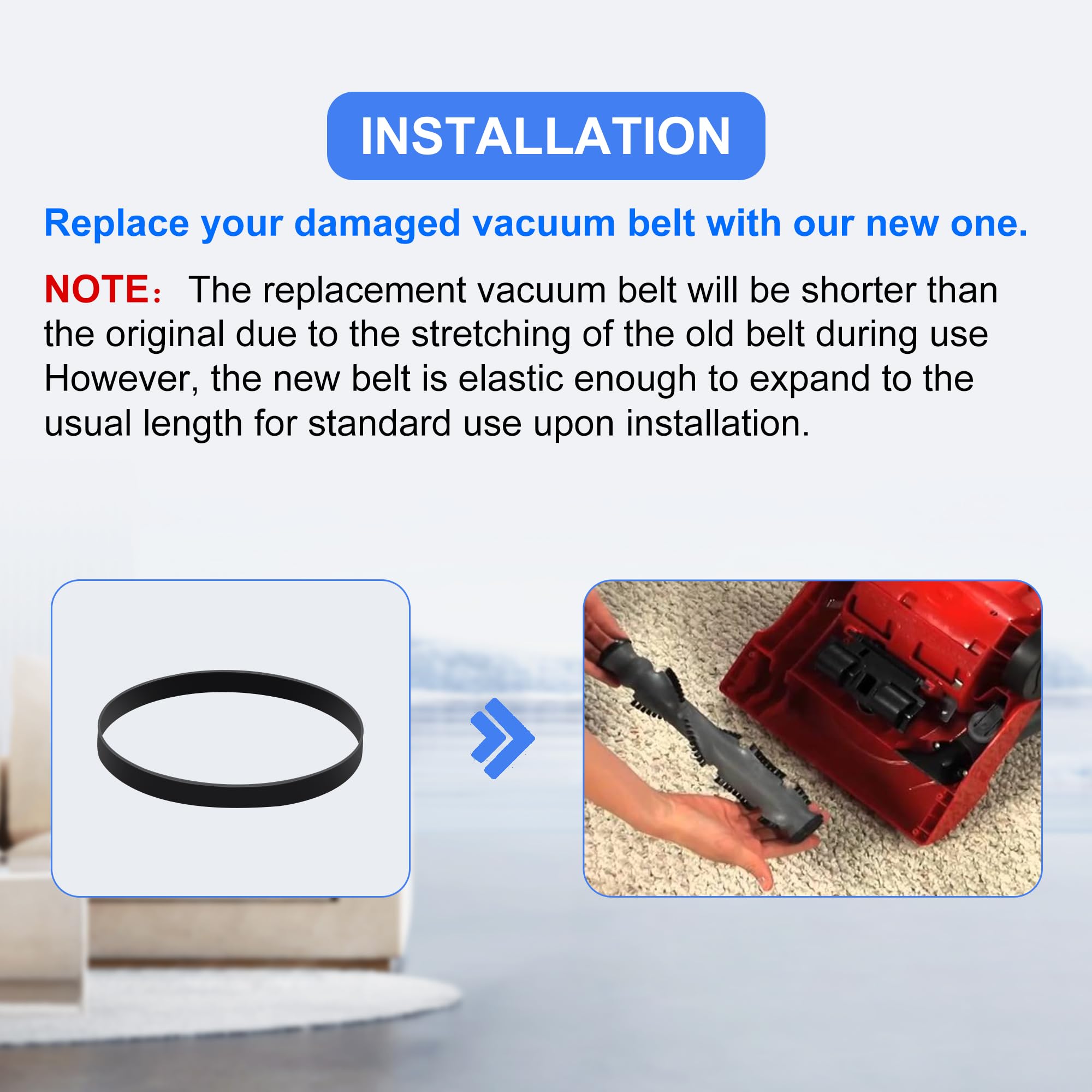 Create Idea - 4 Courroies Pour Aspirateur Dirt Devil Style 4/5, Featherlite, Powerlite, Swivellide, Power Max Pet