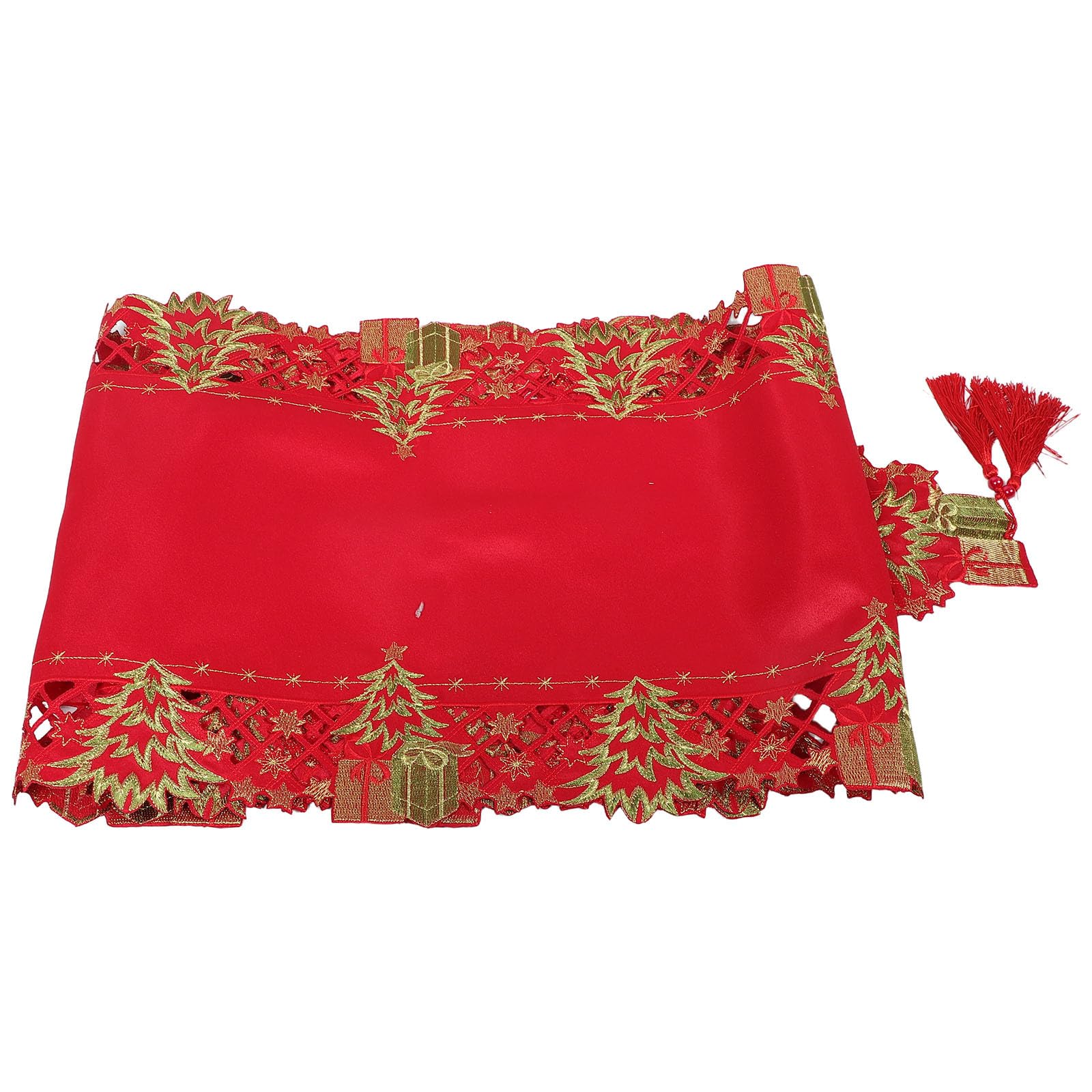 Gatuida Tovaglia natalizia, colore rosso, 2,20 m x 37,3 cm