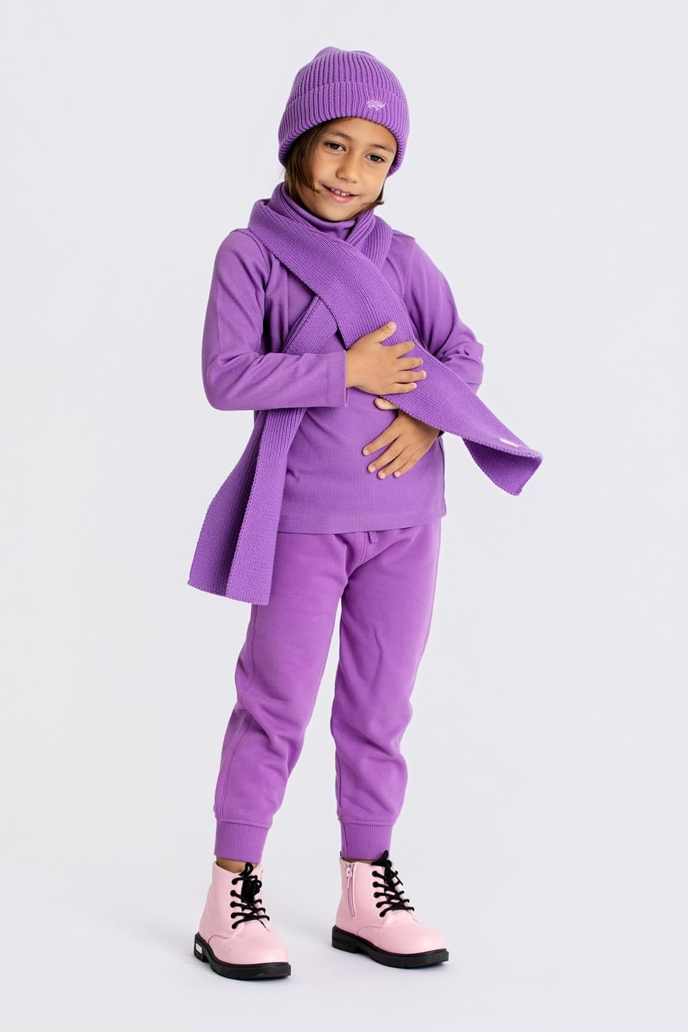 monica + andy Toddler Organic Ribbed Turtleneck
