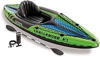 Vista 2 de Intex Challenger K1 Kayak deportivo inflable para 1 persona, con remos y bomba