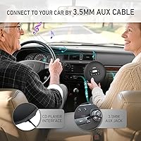 Vista 5 de HOTT C204 Basic Portable CD Player with Anti-Skip Protection - AA Battery Powered, Compact CD Players MP3/CD-R Compatible, Built-in Headphones & AUX