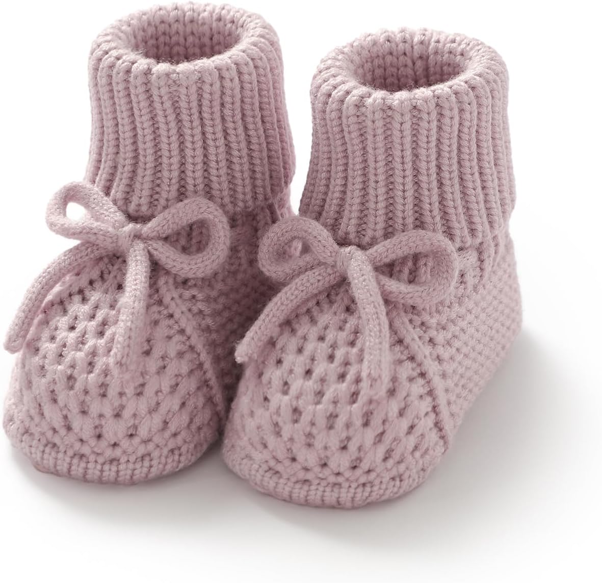 Zapatos para recién nacidos, botines tejidos para bebés, primeros caminantes para niños y niñas | Tejido de ganchillo hecho a mano, botas suaves tipo calcetín para cuna para niños pequeños, regalo para baby shower, cálido y acogedor, 0-3 meses para niños y niñas,