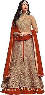 Women's Bnarasi Silk Beautifully Crafted Gowns With Duppata