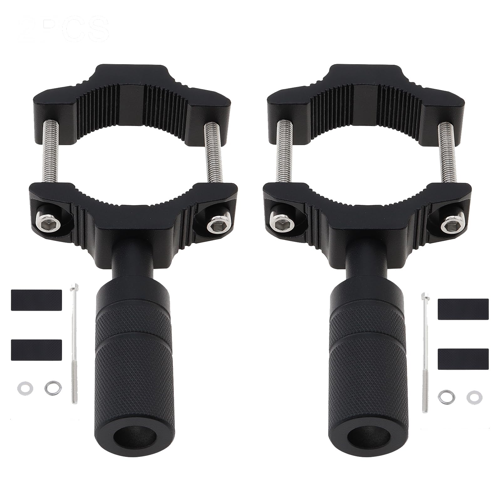 Windance Motorcycle Fork Light Mount Bracket for Scooter ATV UTV Installing Spotlights Running Lights, Foglight Spotlight Headlight Crash Bar Bumper Expansion Bracket (2, 25MM-52MM)