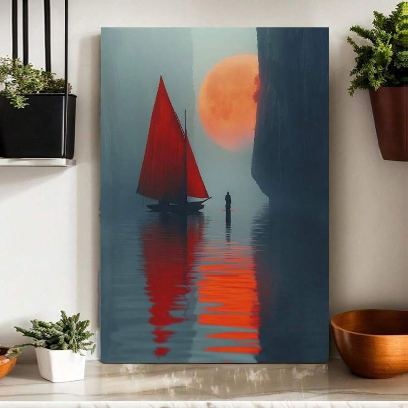 Impression sur toile chinoise design grand format 50x70 cm - 8