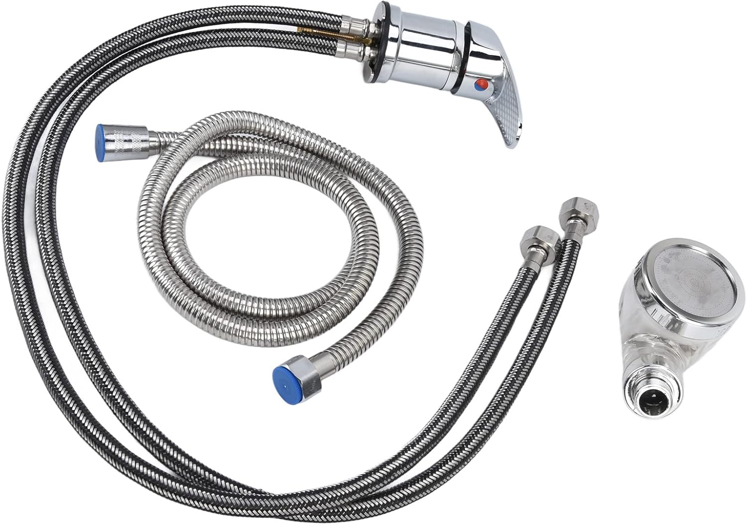 AUHX Shampoo Tap Sprayer, Shampoo Bowl Tap Sprayer Set