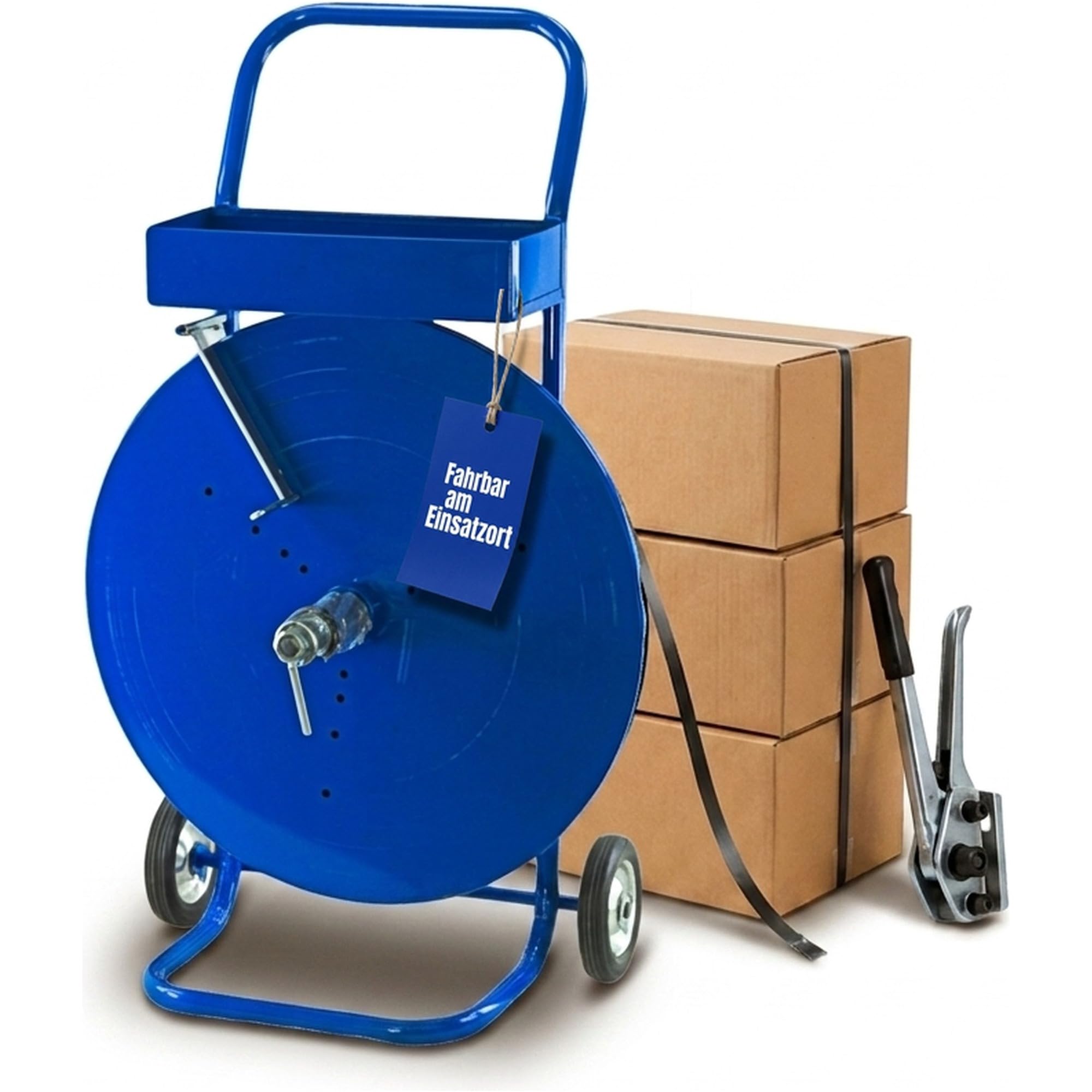 1 x distributeur pour feuillard PET et PP pour diamètres de mandrin 200 280 et 406 mm distributeur mobile