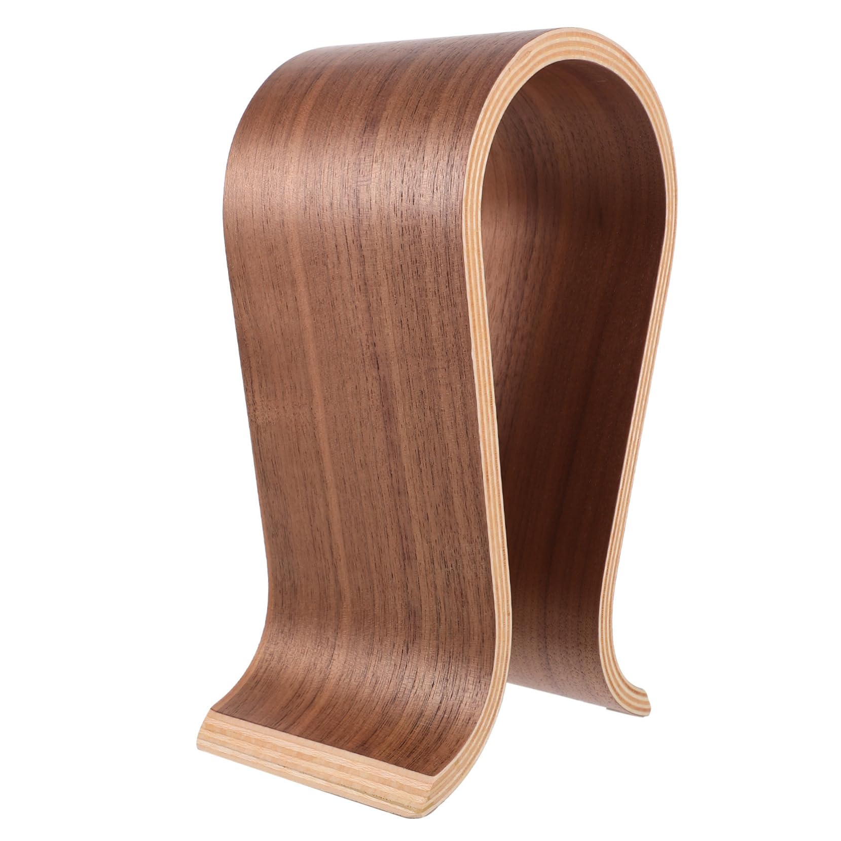 Soporte Marrón u Tipo Madera de Auriculares de Escritorio