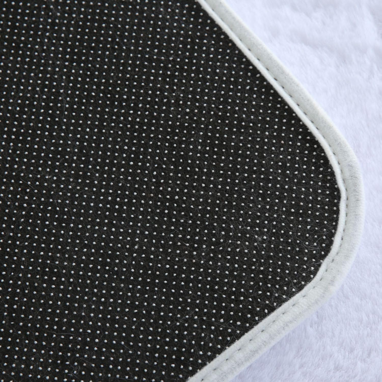 Tappeto fatto a mano in morbido cotone a pelo corto bianco per soggiorno, cucina, camera da letto e corridoio, decorazione di grandi dimensioni, lavabile in lavatrice, 60 x 110 cm