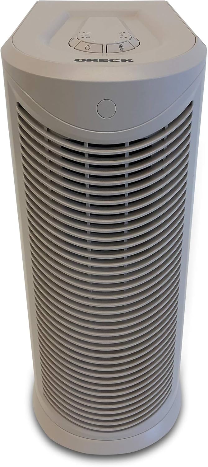 Oreck Air Tower Purifier, with HEPA Filtration, WK17500QPC, Cream