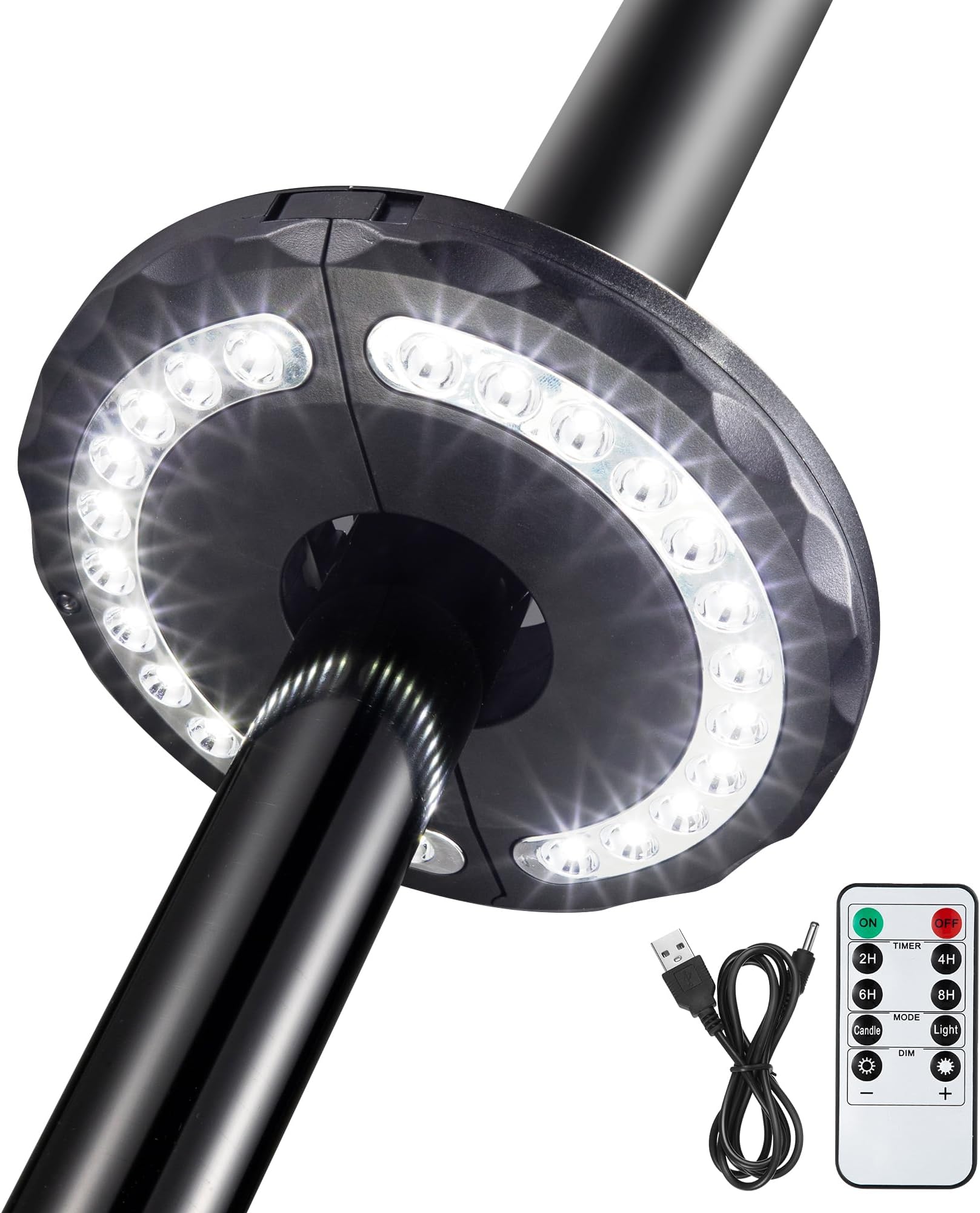 Umbrella Light Battery Operated, 16 RGB Color Changing Patio Umbrella