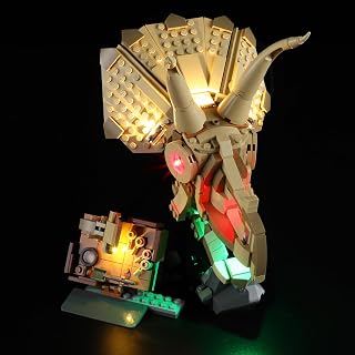 LED Light Kit Compatible with Lego Jurassic World Dinosaur Fossils: Triceratops Skull, Compatible with Lego 76969 (Lights Only, No Models)