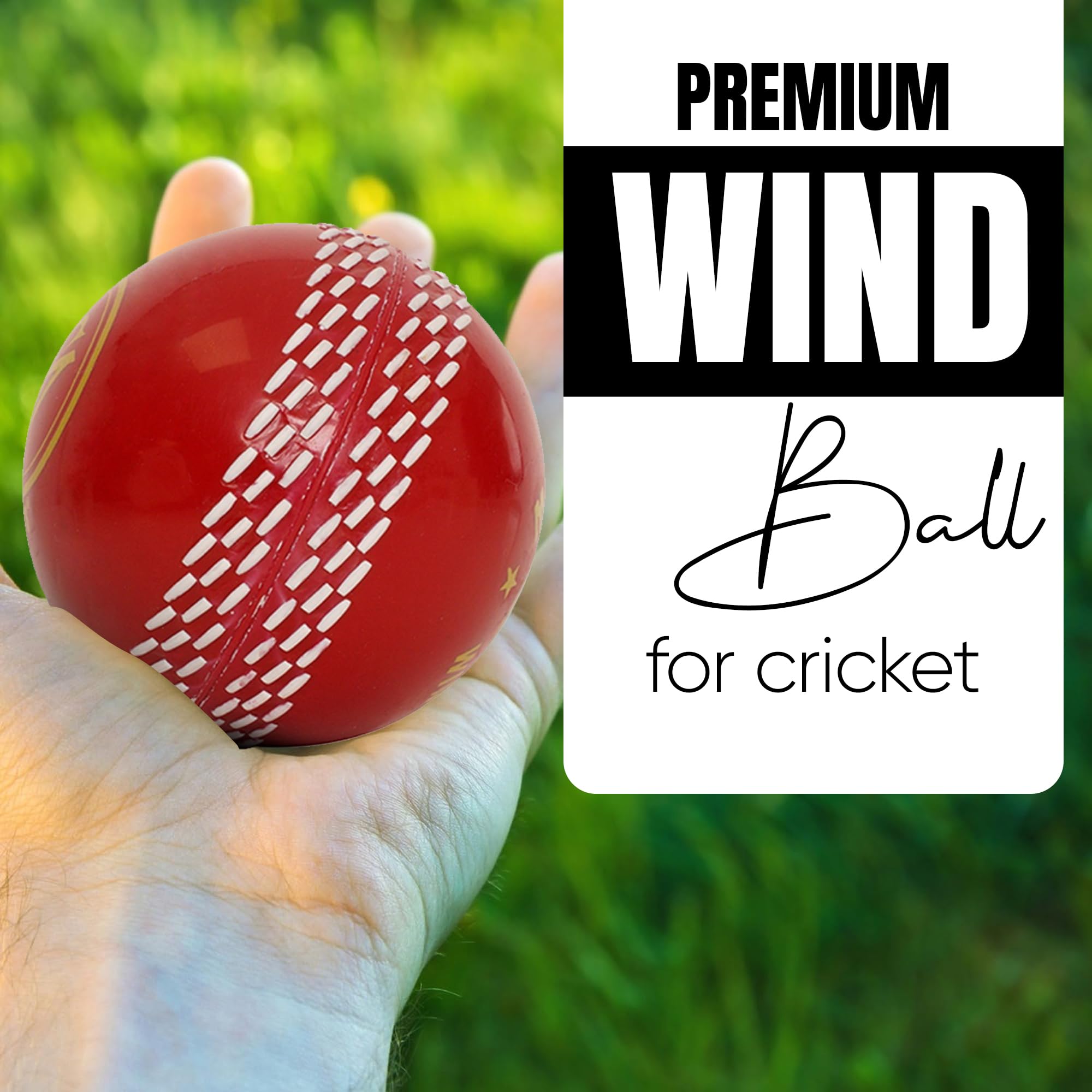 Balles de cricket à vent – Balles de cricket souples pour entraînement intérieur et extérieur pour entraînement de compétences