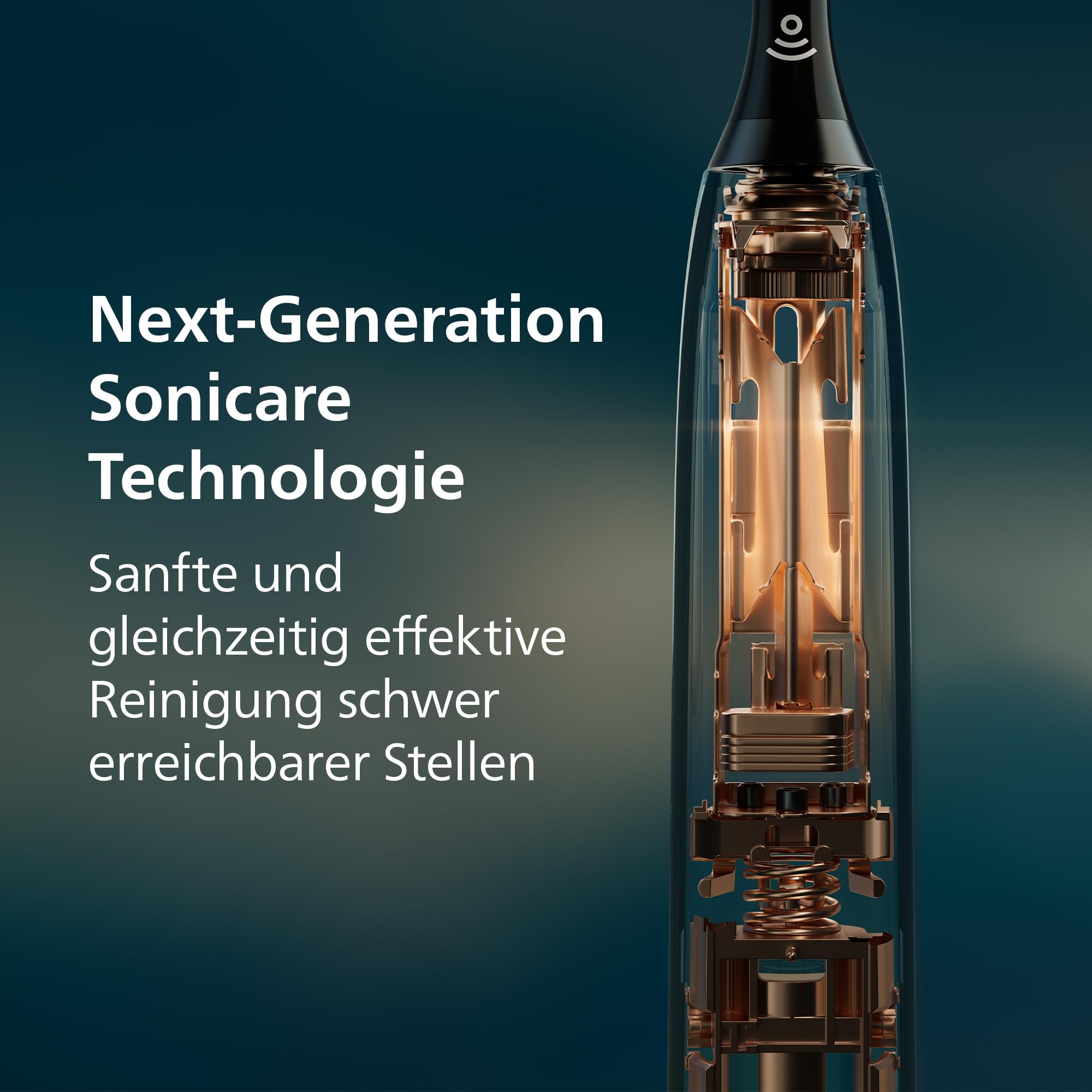 Philips Sonicare Next-Generation DiamondClean 8000 elektrische Zahnbürste - mit intelligenter Andruckkontrolle und 15 Einstellungen, Dunkelblau, HX8311/13