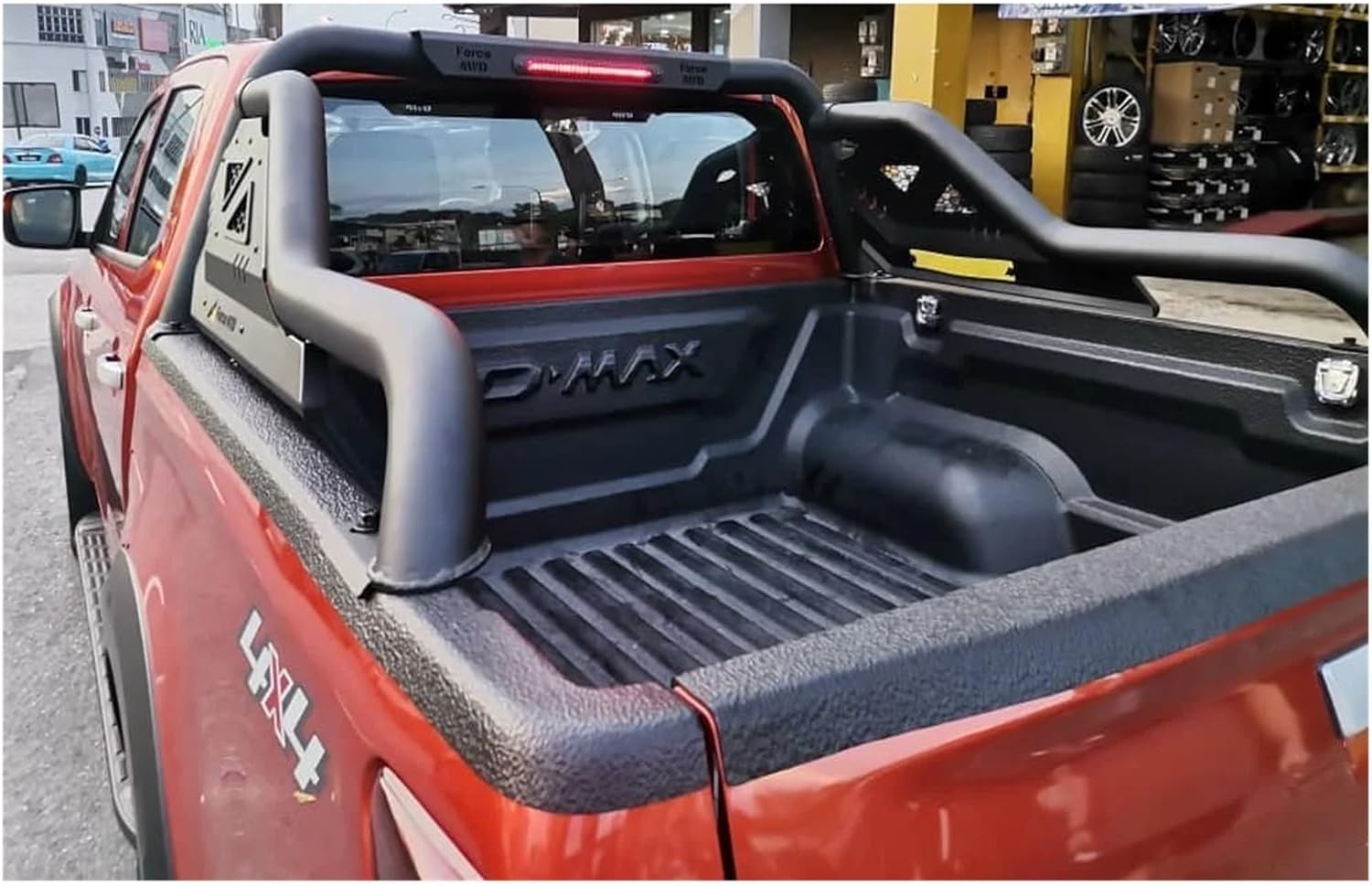 Tailgate Cover Protector Matte Black Rear Gate Trim Compatible For ISUZU DMAX 2021 2022 2023 2024 Double Cabin Models 4X4 Car Accessories