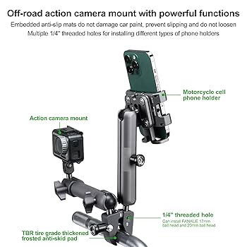 FANAUE Super Clamp Camera Mount Monitor Magic Arm Double