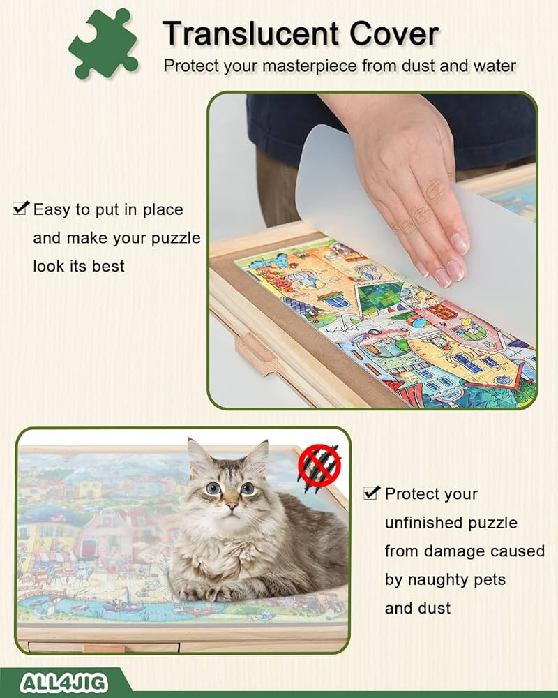 Amazon.com: ALL4JIG 2000 Pieces Rotating Puzzle Board with 6