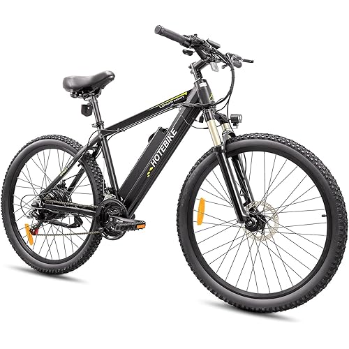 HOTEBIKE Electric Bike for Adults Electric Mountain Bike with 48V 13Ah Removable Hidden Battery, 27.5" Electric Bicycle 500W Brushless Motor Professional 21 Speed 160 Dual Disc Brakes