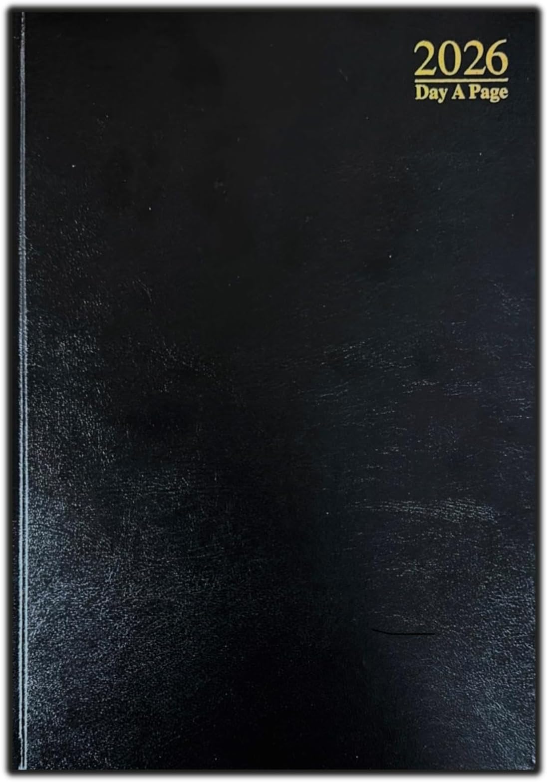 PaulStore 2026 A4 | A5 | A6 Diary Week to View | Page A Day | Desk Diary | Hard Backed For Home And Office Use (Black, A5 Day A Page)