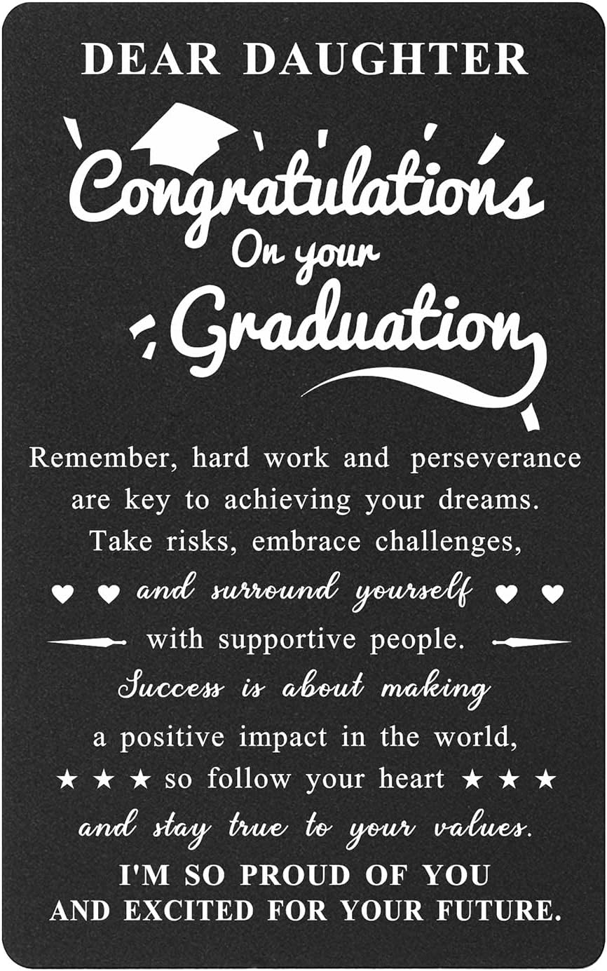 BAZLJY Daughter Graduation Card 2024 Graduation Gifts