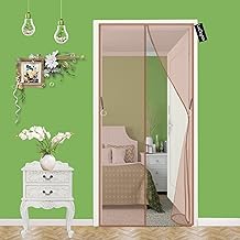 Mosquitera magnética para puertas correderas, balcones, terrazas, 150 x 220 cm, color marrón