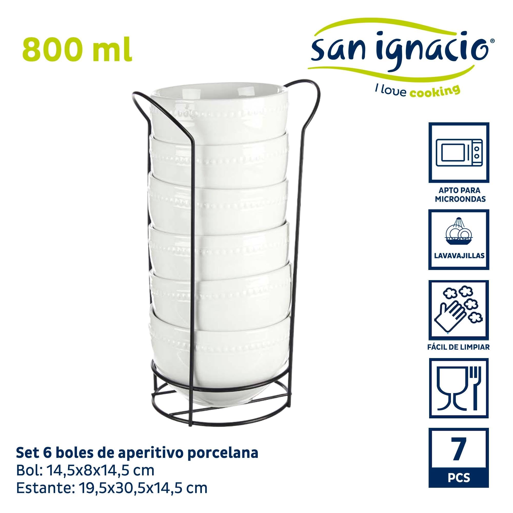 Set de 6 bols en porcelaine blanche 800 ml C Sopor collection VESSIA