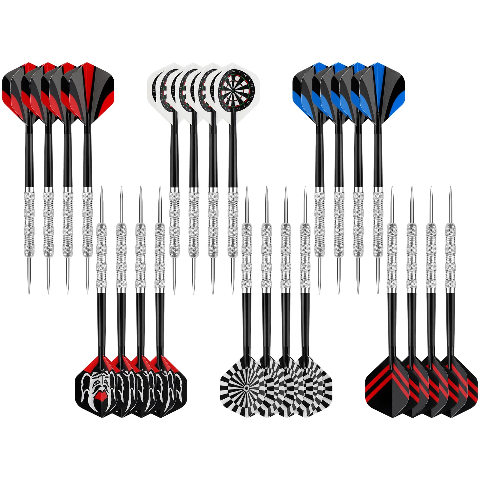 Accmor Metal Tip Darts, Steel Tip Darts, 14 Grams Professional Metal Darts, Darts Metal Tip Set, Metal Darts for Dartboard