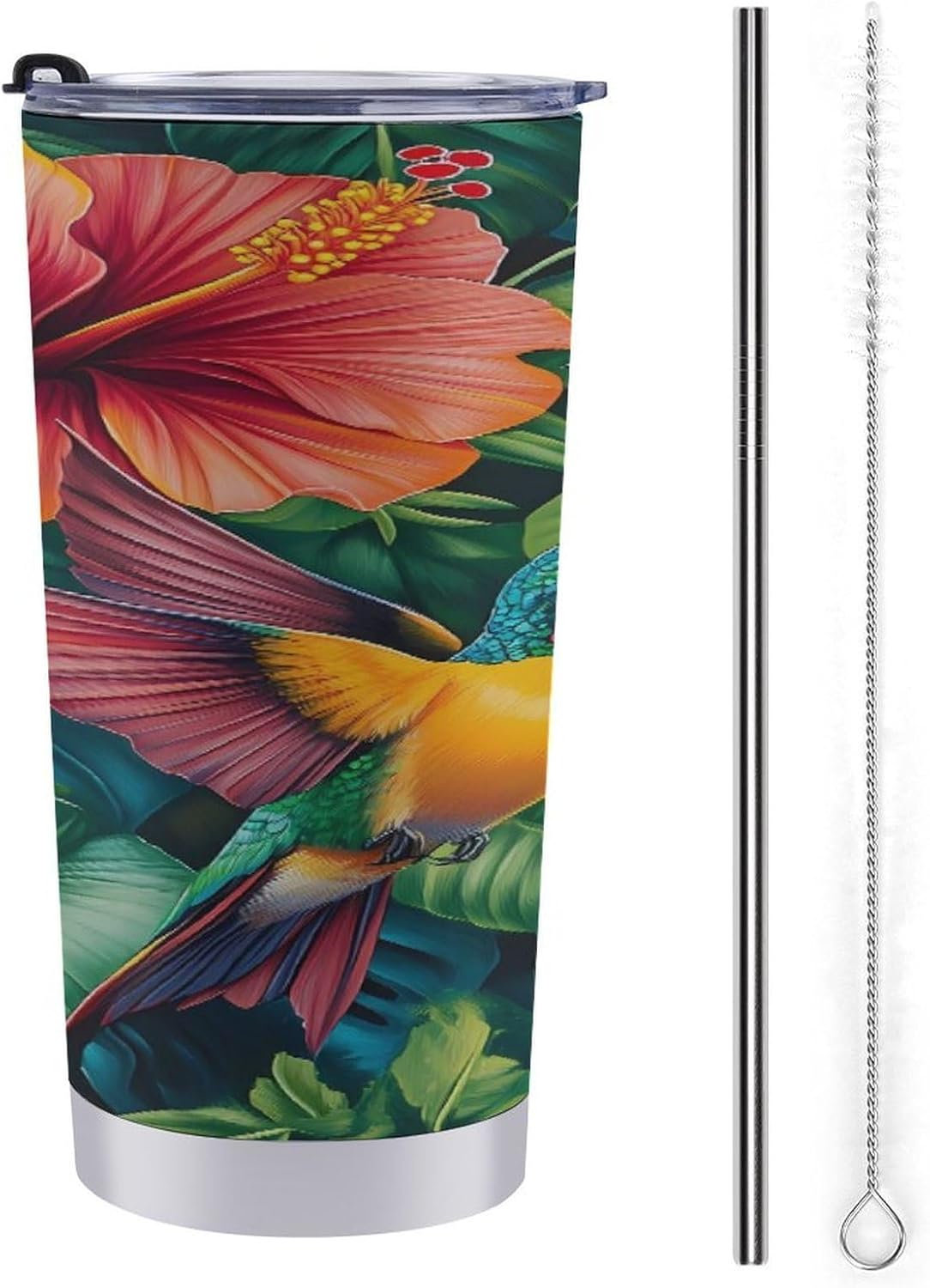 Hummingbirds Travel Coffee Mug Stainless Steel Insulated Tumbler Water Bottle Tea Cup for Home Office