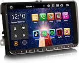 8-Core 4GB+64GB Android 14 Car Stereo for VW Crafter Polo 6R Amarok Caddy T6 Skoda Yeti Support GPS Sat Nav Wireless Carplay Android Auto DSP Bluetooth 5.0 Dual Band Wifi DAB+ Head Unit - 1