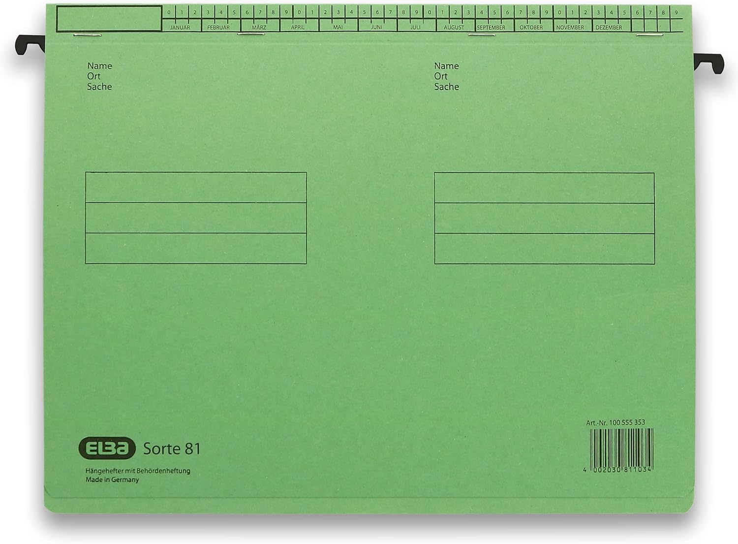 Elba 81459BL Suspension Filer Class 81 for Commercial or Official Filing Pack of 50 Blue Hanging Files Sort 81 Green
