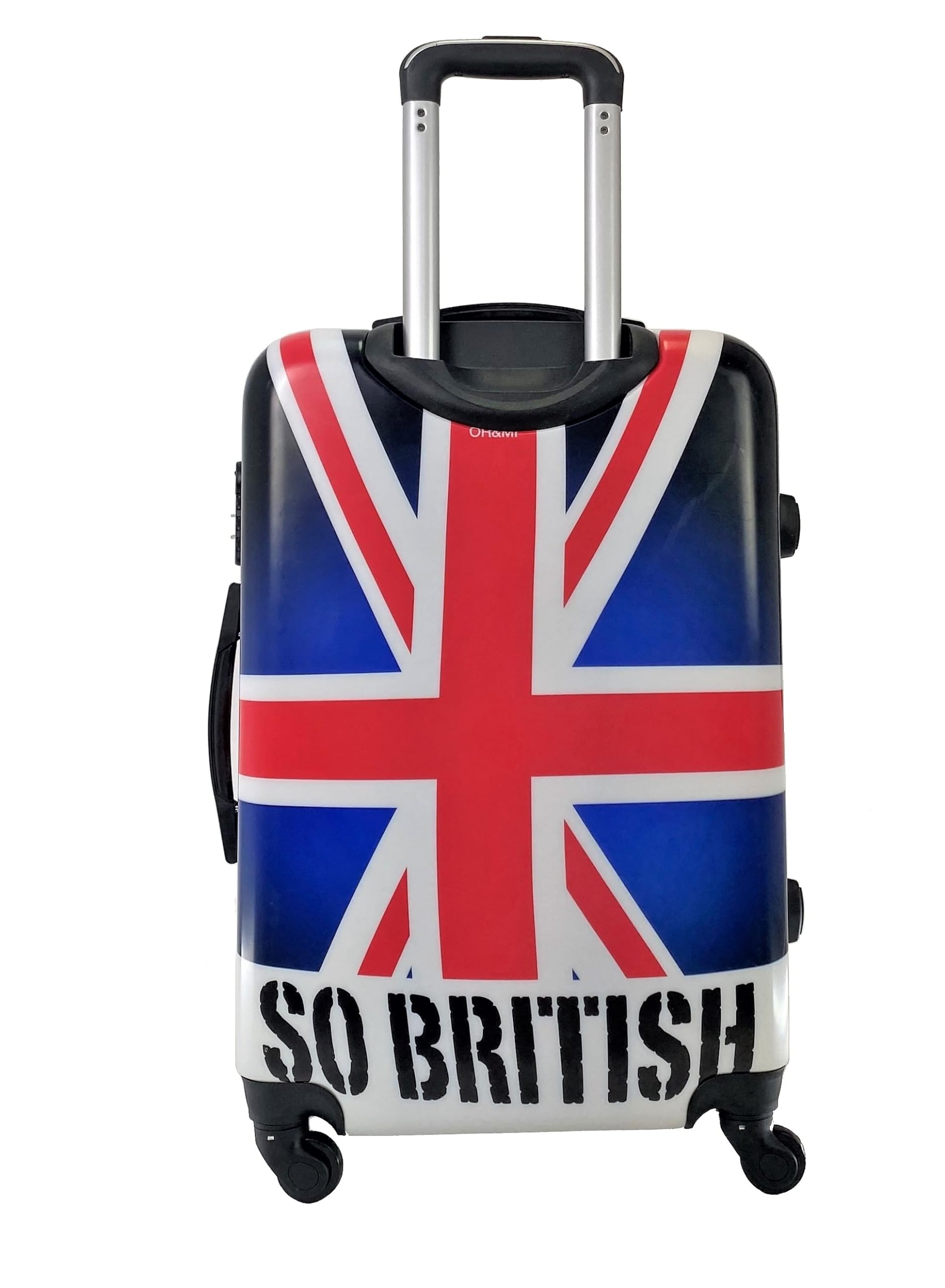 Maleta Mediana para Viajar en avión 4 Ruedas giratorias 360º Trolley Equipaje de Viaje Estampado Inglaterra 65x44x26cm