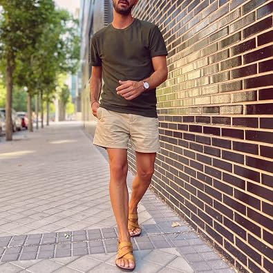Harssidanzar Leather Sandals For Mens Summer Comfortable With Casual GMUK202