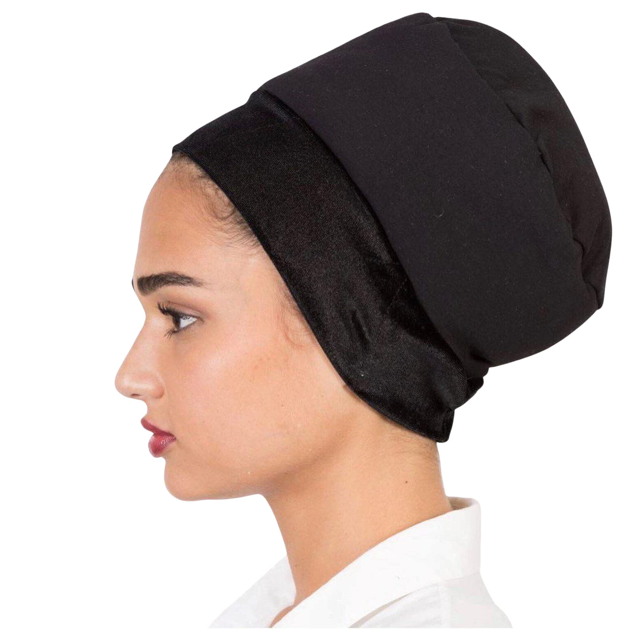 Tichel Volumizer Boubou Mouss Shaper, Mid-Height Non Slip, Adjustable, for Under Headscarf Headwrap Hijab - by Rinati Lakel