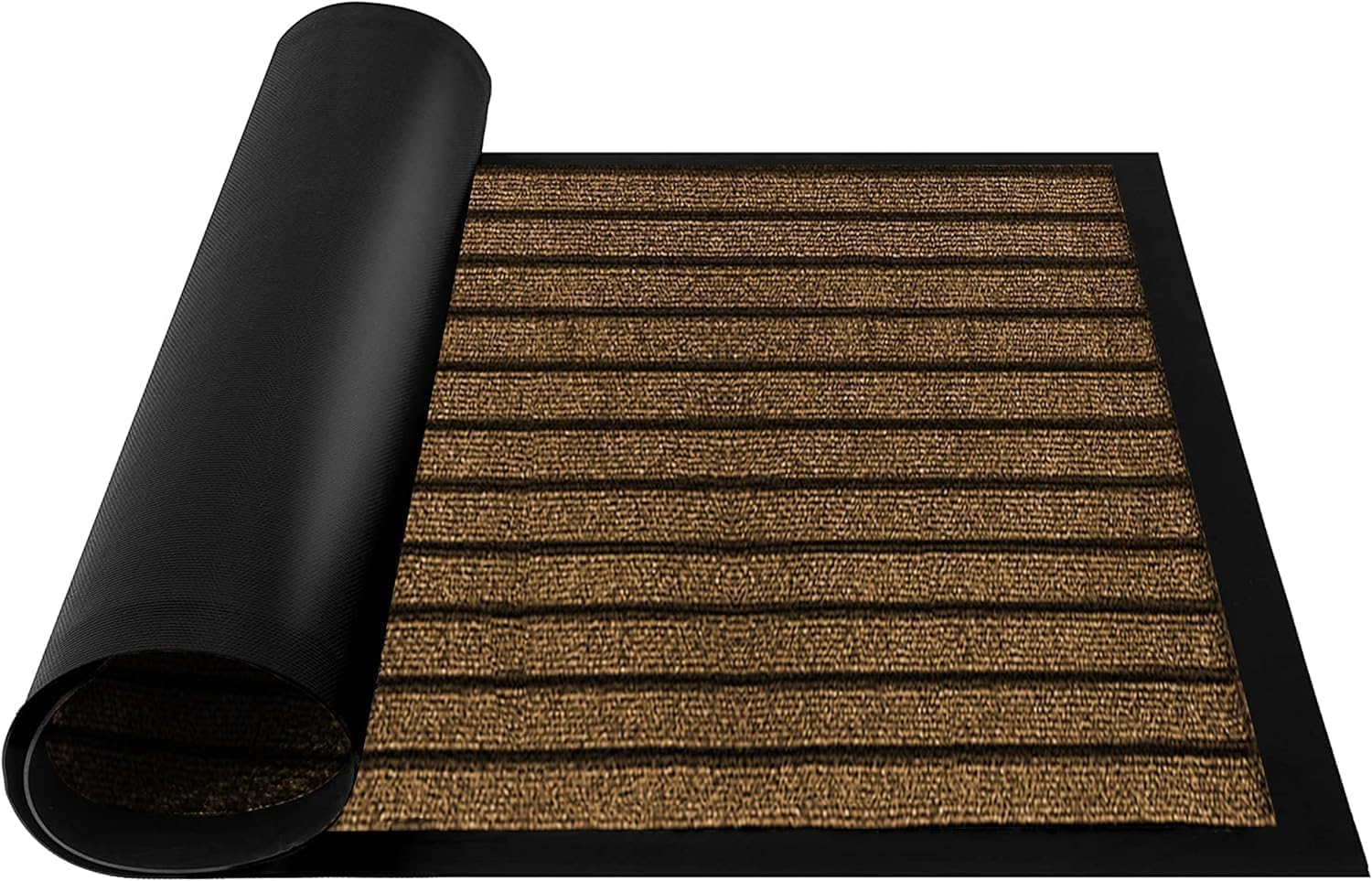 Moonlight Bedding Runner Rug Non Slip Brown 60x90 cm rugs living room indoor & outdoor carpet– Dirt Trapper and Washable runner rugs for hallway. — image 1