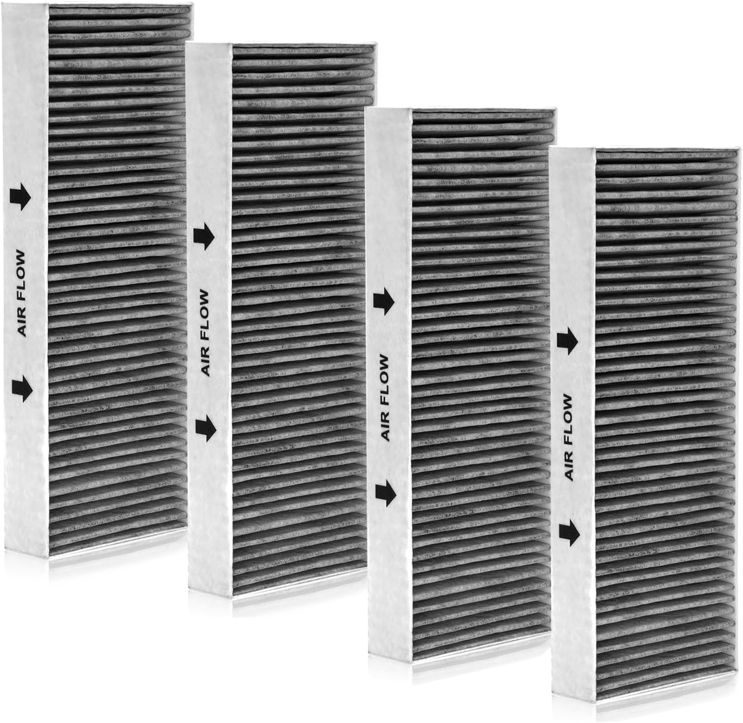 4 Activated Carbon Filters for Bora Basic BAKFS and BHU BIU BFIU GP4U BIAS BHAS BFIAS Replacement Filter Hob with Recirculation Cooker Hood Filter
