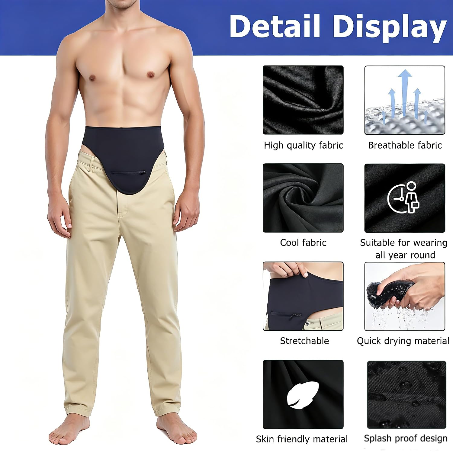 Ostomy Belt | Ostomy Bag Cover | Ostomy Wrap for Sport & Swimming | Ostomy Support Belts for Men & Women | Colostomy Bag Cover | Inner Pocket to Hold Ostomy Pouch | Ostomy Supplies (XXLarge)