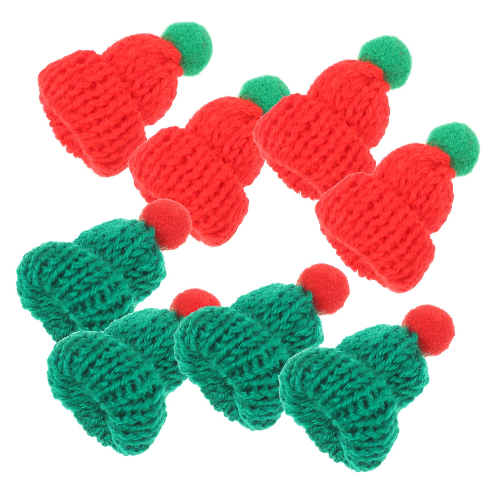 UPKOCH 20piezas Mini Gorro de Papá Noel Navideño Gorro de Punto Miniatura Accesorios para Manualidades Decoración de Botellas de Vino para Regalos de Agradecimiento de Shower