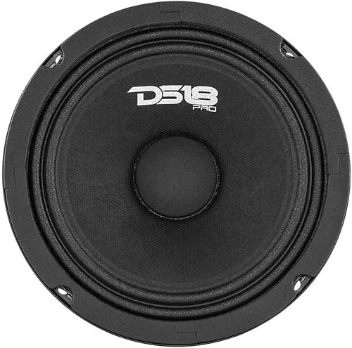 Miniatura 3 de DS18 Combo de altavoz de puerta de audio para automóvil con amplificador, 4 altavoces PRO-GM6.4 de rango medio de 4 ohmios con 4 canales Clase D