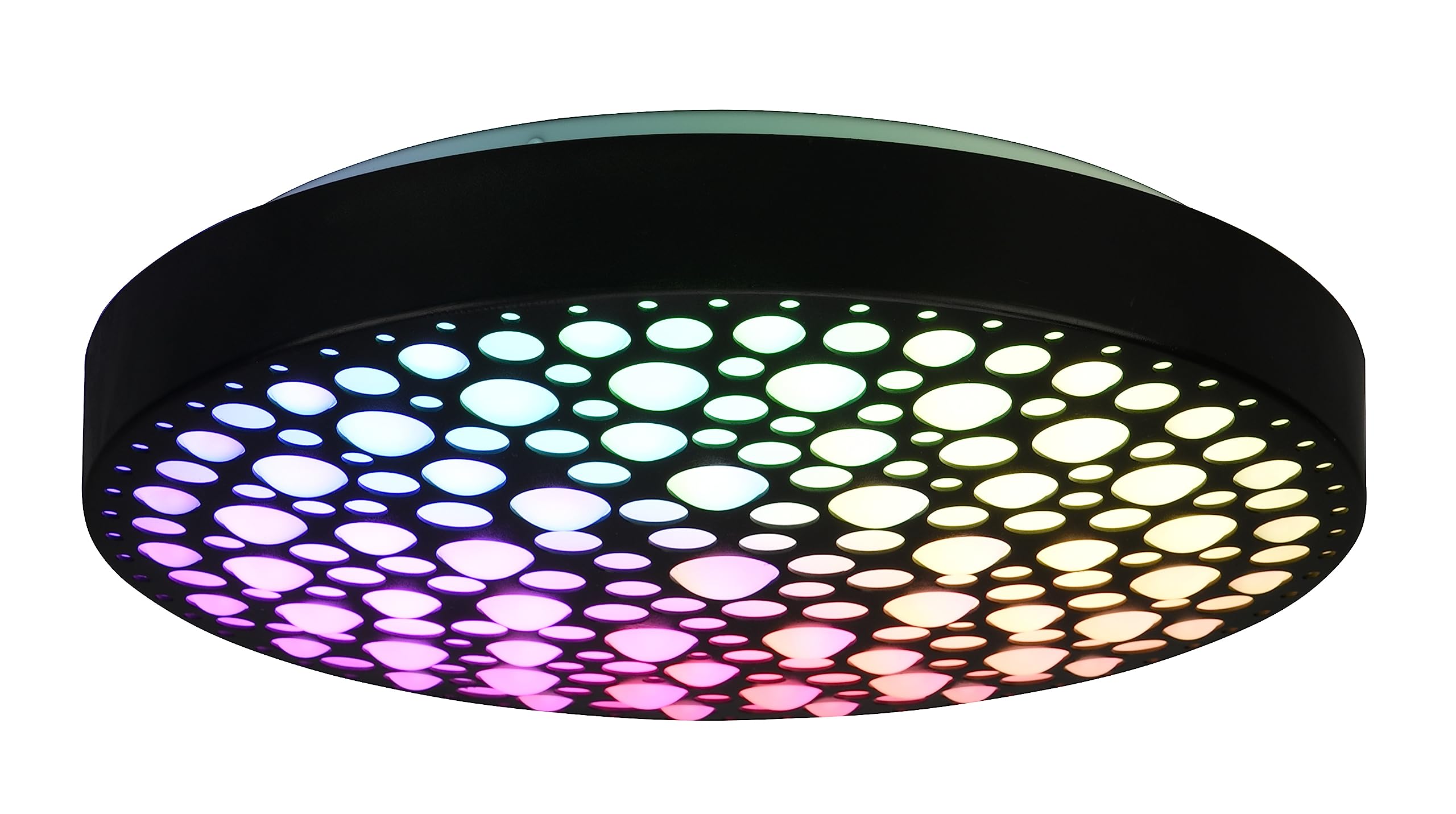 Plafonnier LED salon et cuisine Chizu éclairage modulable du jour