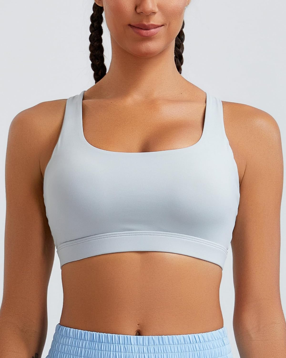 RUNNING GIRL High Impact Sports Bras for Women High Support Molded Cups, Adjustable Straps Sports Bra with Sewn in Pads - Image 2