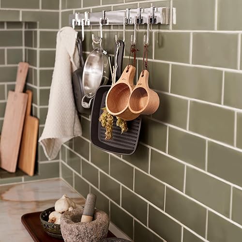 Miniatura 2 de Juego de 10 tazas medidoras y cucharas medidoras, tazas medidoras de madera hechas a mano con cucharadita, cucharas medidoras para ingredientes