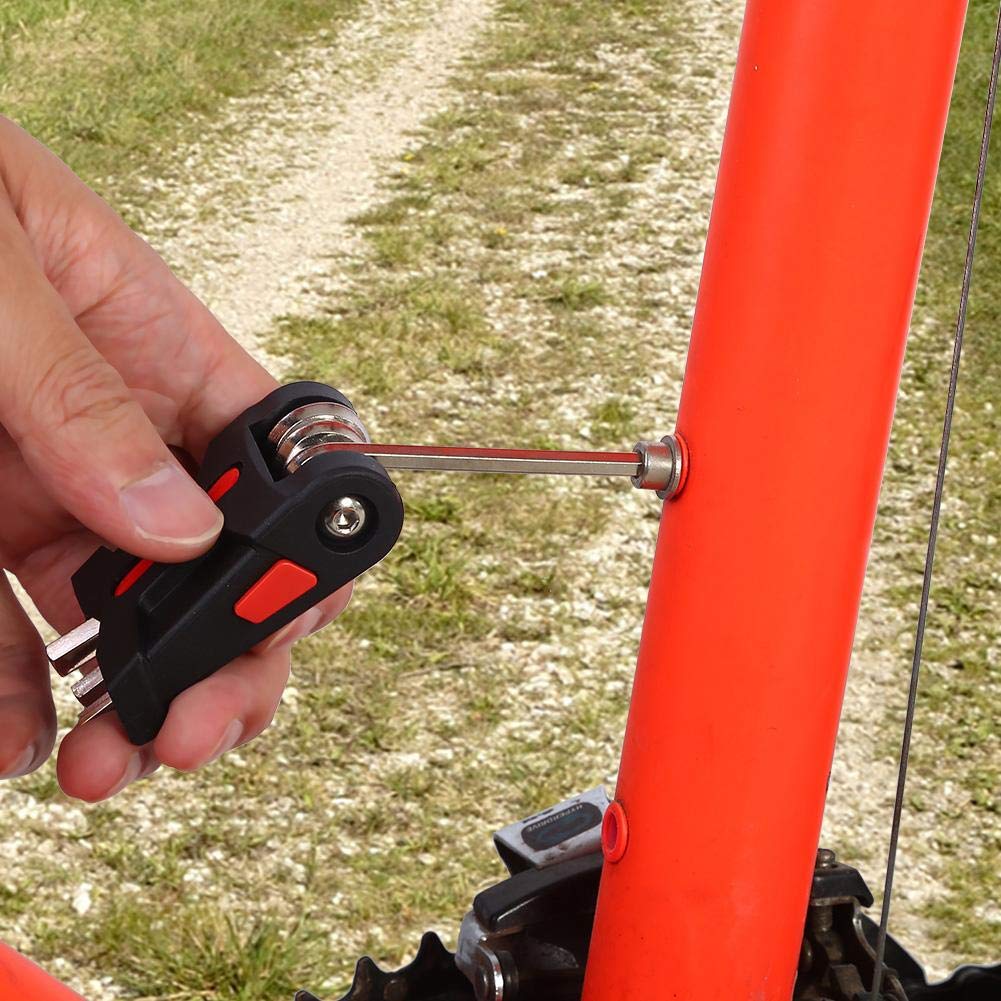 fahrrad multitool,Fahrrad Multifunktionswerkzeug, Multitool Fahrrad, Fahrradreparaturwerkzeug, 16 in 1 Fahrrad Mountainbike Multifunktionsreparatur-Wartungswerkzeug-Set-Kit