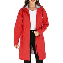 HALO RAIN Long Rain Jacket Women Waterproof Raincoat with Hood Windbreaker
