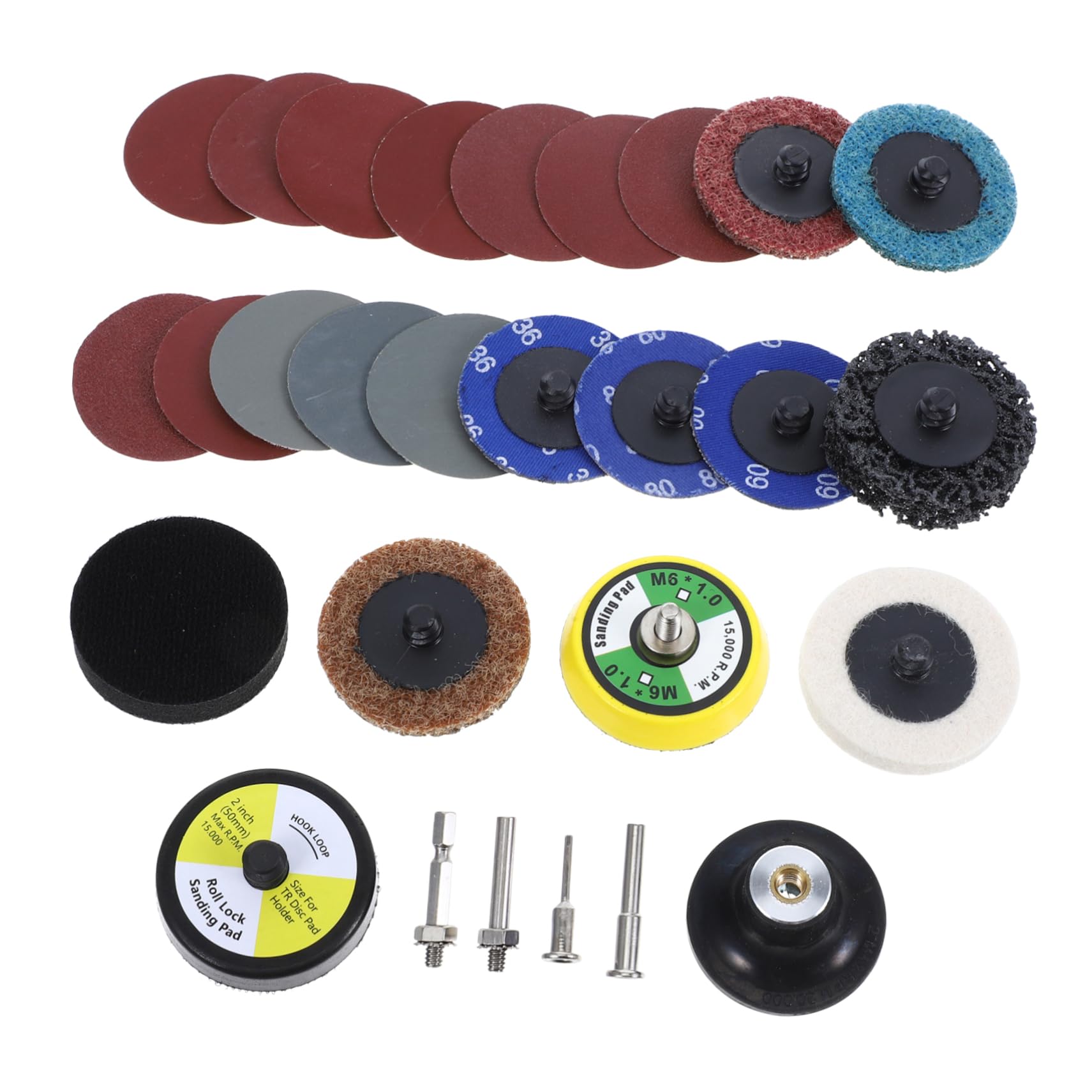 300 Pièces Kit de Disques de Ponçage 36-3000 Grain pour Outils Rotatifs