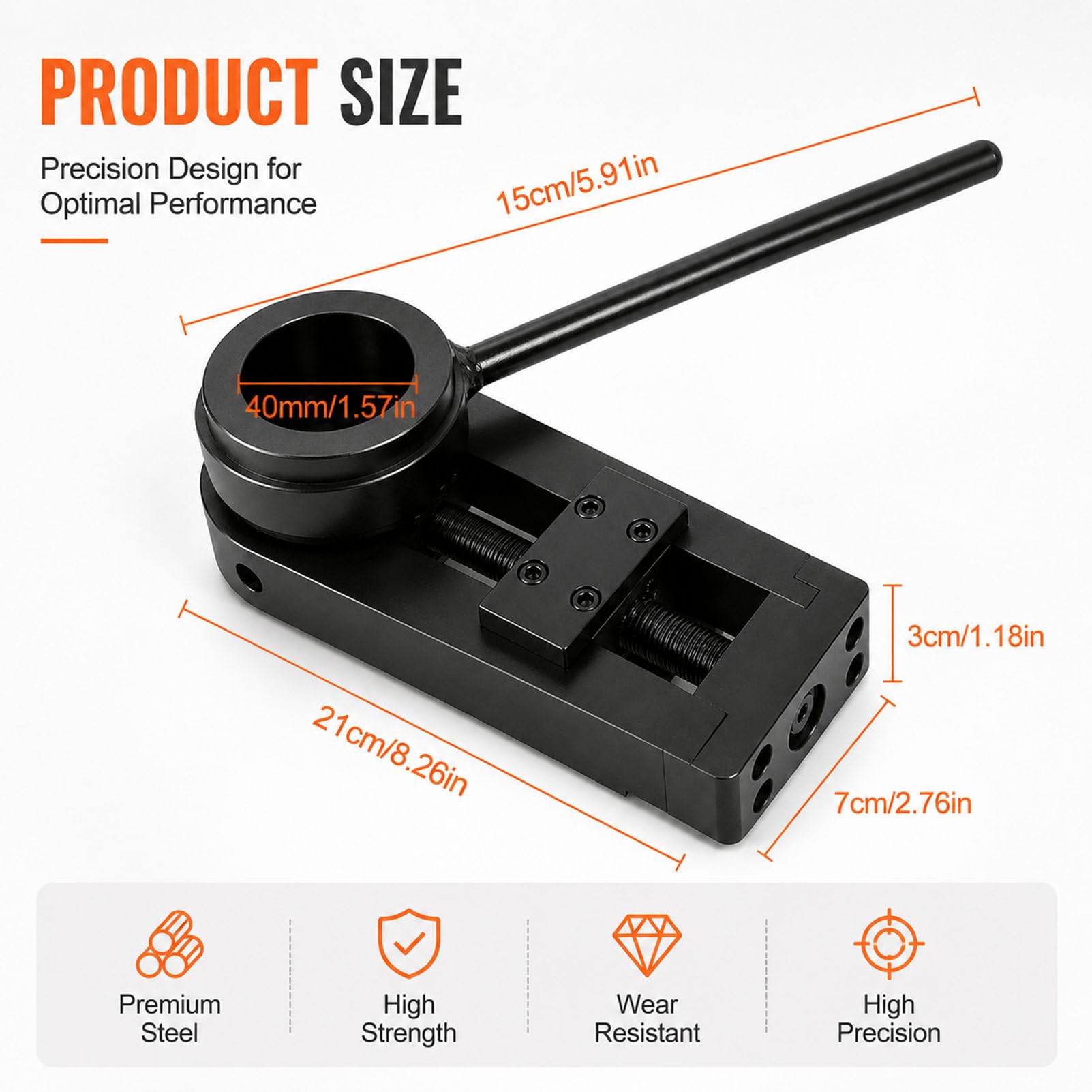 Portafresas de Acero para mandrinadoras 40mm | Cabezal de refrentado con avance automático para equipos de mandrinado en línea