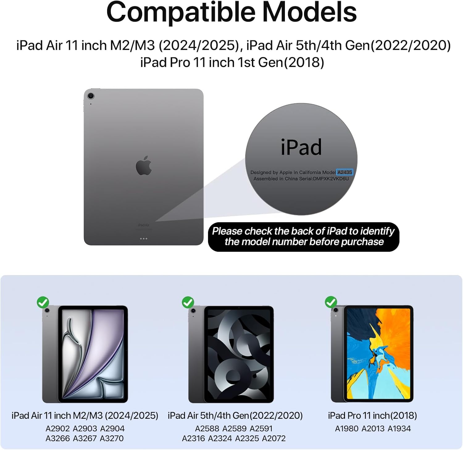 for iPad Air 11 inch Case M3/M2 (2025/2024), Slim Powerful Magnetic Attachment Corner Protective iPad Folio Case with Auto Wake/Sleep and Hidden Pencil Holder (Pastel Pink, iPad air 11 inch) - Image 2