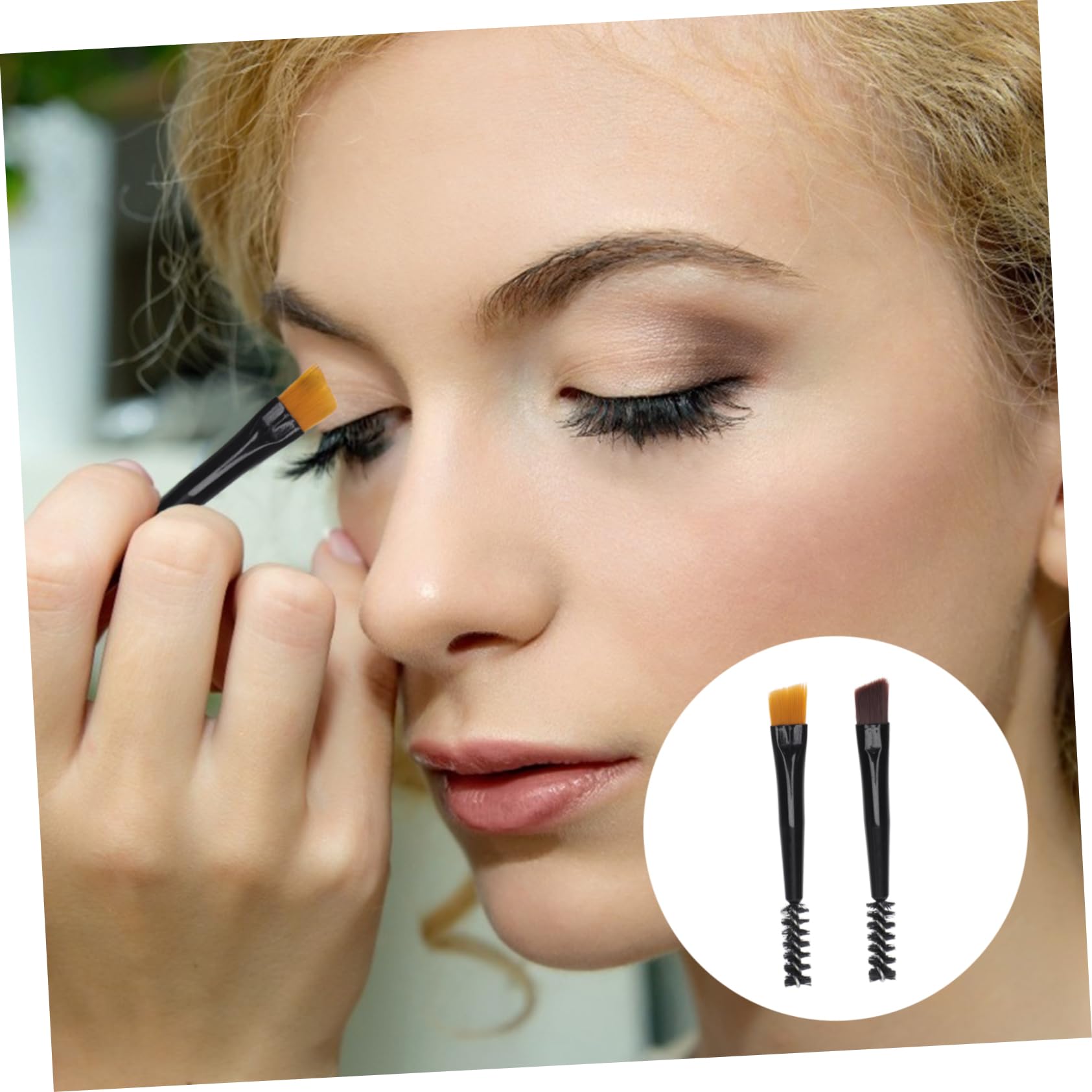 Beatifufu 6pcs Multipurpose Eyebrow Brush Makeup Brush Lamination Micro Eyelash Comb Compact Size